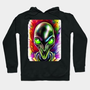 Colorful Alien Funny UFO Hoodie